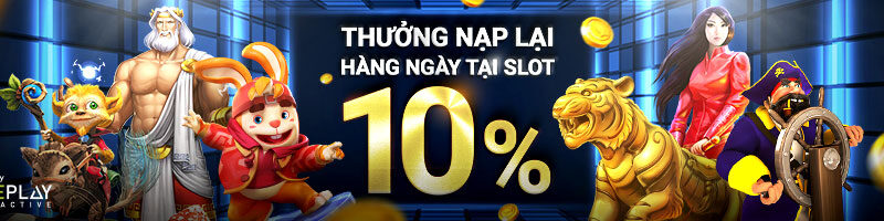 10% THƯỞNG NẠP LẠI HÀNG NGÀY TẠI SLOT W88 TẠI W88!