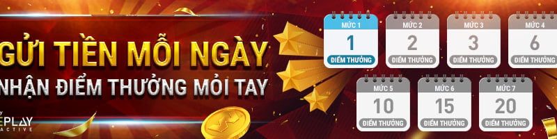 GỬI TIỀN MỖI NGÀY NHẬN ĐIỂM THƯỞNG MỎI TAY TẠI W88